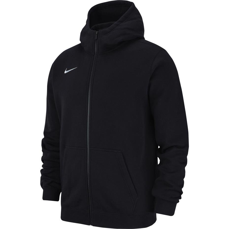Bluza dla dzieci Nike Team Club 19 Full-Zip Fleece Hoodie JUNIOR czarna ...