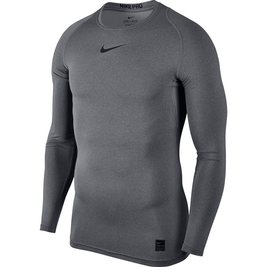 Koszulka męska Nike Pro Top Compression Crew LS szara 838077 091 | MEN ...