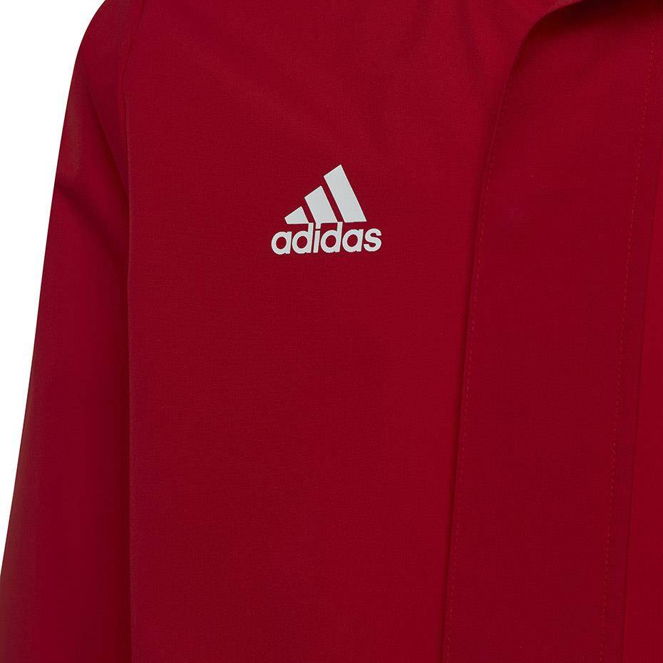 Kurtka dla dzieci adidas Entrada 22 All Weather Jacket czerwona HG6300 ...