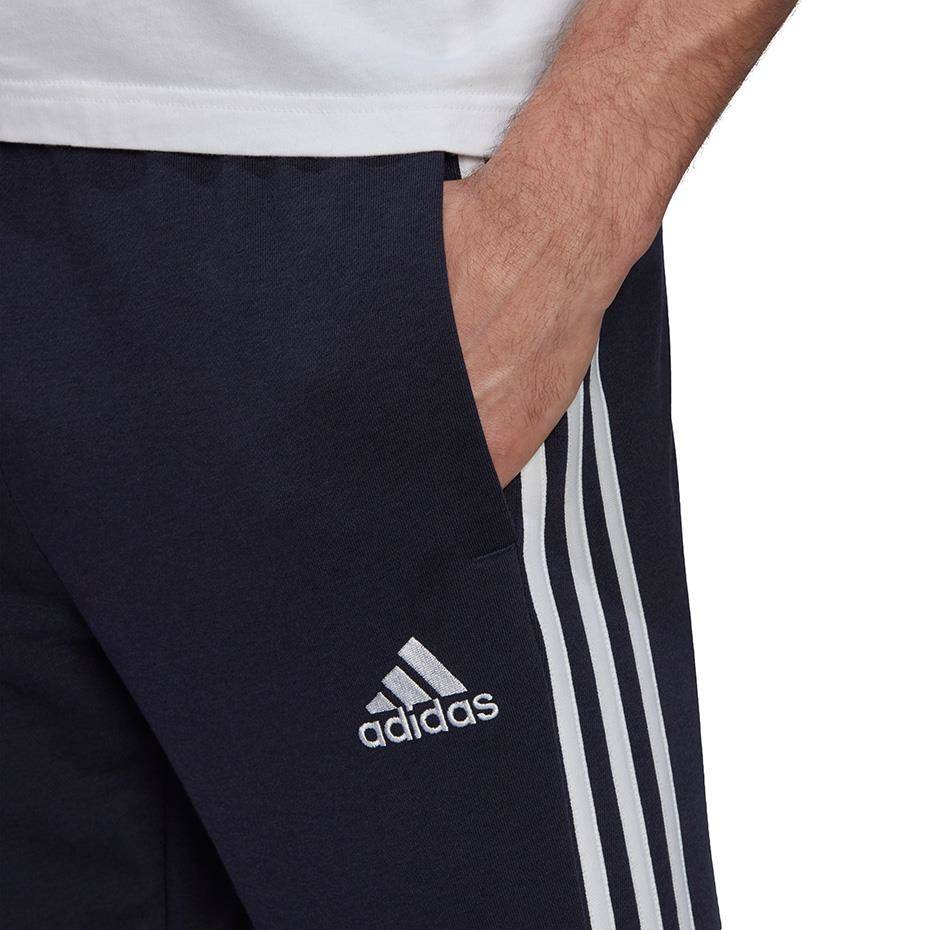 Spodnie męskie adidas Essentials Tapered Elastic Cuff 3 Stripes Pant ...