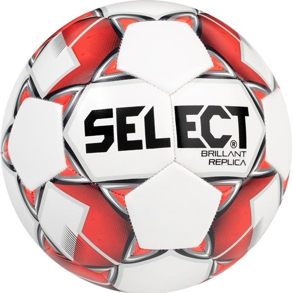Piłka nożna Select Brillant Replica 2019 biało-czerwono-czarna