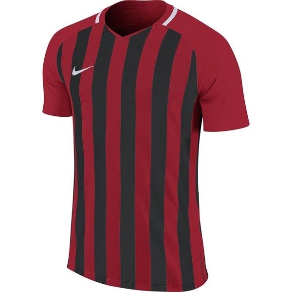 Koszulka męska Nike Striped Division III JSY SS czerwono-czarna 894081 657