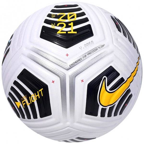 Piłka nożna Nike Russian Premier League Flight biało-czarno-żółta CQ7328 100