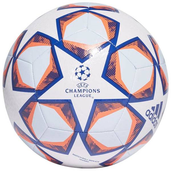Piłka nożna adidas Finale 20 Training biało-niebiesko-pomarańczowa GI8597